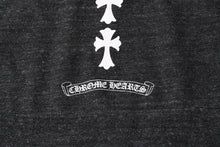 画像をギャラリービューアに読み込む, 新品未使用 CHROME HEARTS クロムハーツ セメタリークロス ダガージップアップパーカー ポリエステル シルバー925 グレー サイズM 中古 4a005550