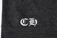画像をギャラリービューアに読み込む, 新品未使用 CHROME HEARTS クロムハーツ セメタリークロス ダガージップアップパーカー ポリエステル シルバー925 グレー サイズM 中古 4a005550