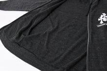 画像をギャラリービューアに読み込む, 新品未使用 CHROME HEARTS クロムハーツ セメタリークロス ダガージップアップパーカー ポリエステル シルバー925 グレー サイズM 中古 4a005550