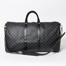 画像をギャラリービューアに読み込む, 極美品 ルイヴィトン LOUIS VUITTON キーポル バンドリエール 55 ボストンバッグ ダミエ グラフィット ブラック N41413 中古 4a005646