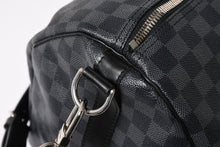 画像をギャラリービューアに読み込む, 極美品 ルイヴィトン LOUIS VUITTON キーポル バンドリエール 55 ボストンバッグ ダミエ グラフィット ブラック N41413 中古 4a005646