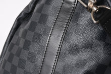 画像をギャラリービューアに読み込む, 極美品 ルイヴィトン LOUIS VUITTON キーポル バンドリエール 55 ボストンバッグ ダミエ グラフィット ブラック N41413 中古 4a005646