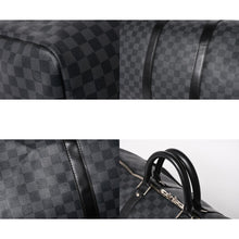 画像をギャラリービューアに読み込む, 極美品 ルイヴィトン LOUIS VUITTON キーポル バンドリエール 55 ボストンバッグ ダミエ グラフィット ブラック N41413 中古 4a005646