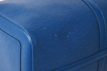 画像をギャラリービューアに読み込む, LOUIS VUITTON ルイヴィトン ボストンバッグ エピ M42965 キーポル50 keepall ブルー レザー PVC 美品 中古 4a005645
