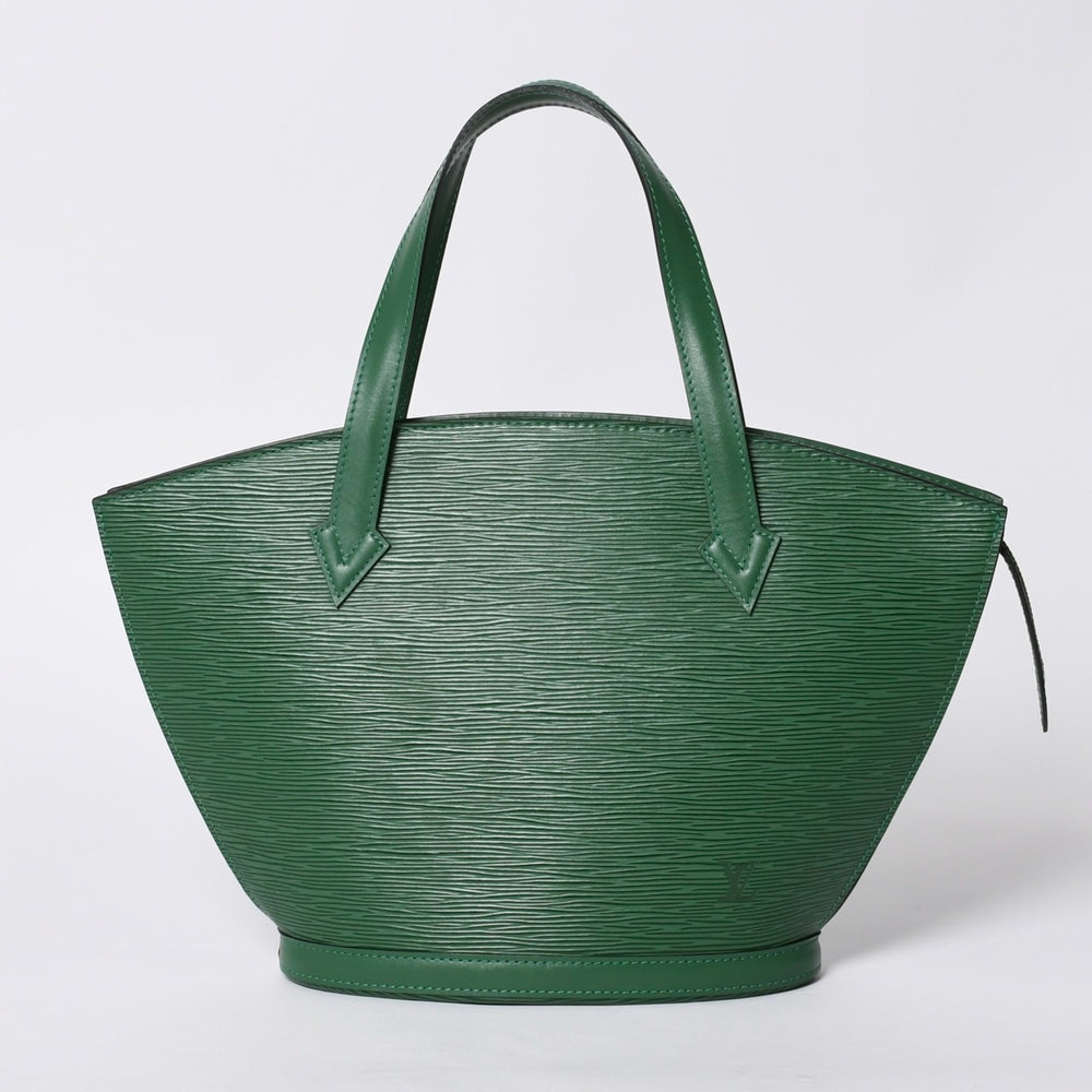 極美品 LOUIS VUITTON ルイヴィトン サンジャック トートバッグ M52264 エピレザー グリーン ゴールド金具 中古 4a000528