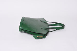 Very good condition LOUIS VUITTON Saint-Jacques tote bag M52264 Epi leather green gold hardware used 4a000528