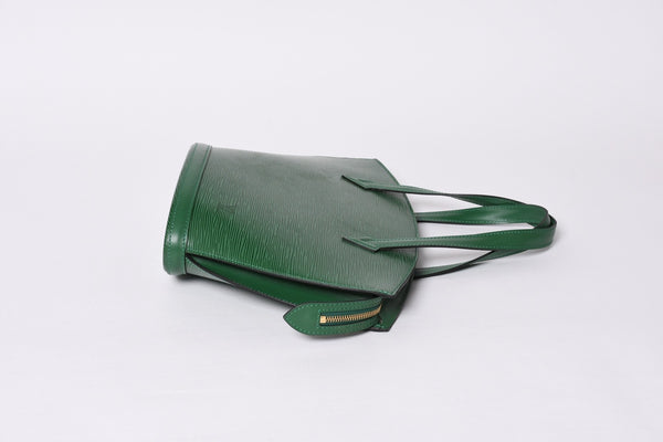 Very good condition LOUIS VUITTON Saint-Jacques tote bag M52264 Epi leather green gold hardware used 4a000528