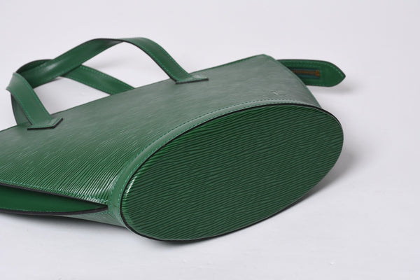 Very good condition LOUIS VUITTON Saint-Jacques tote bag M52264 Epi leather green gold hardware used 4a000528
