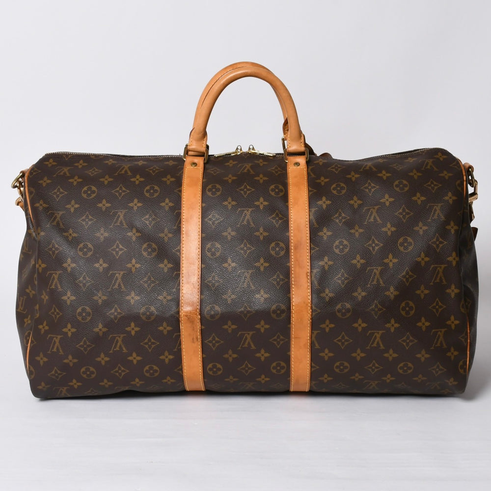 LOUIS VUITTON ルイヴィトン キーポル55 ボストンバッグ TH0927 モノグラム ブラウン ゴールド金具 美品 中古 4a000767