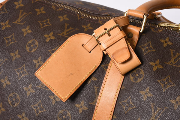 LOUIS VUITTON Keepall 55 Boston Bag TH0927 Monogram Brown Gold Hardware Good Condition Used 4a000767