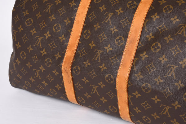 LOUIS VUITTON Keepall 55 Boston Bag TH0927 Monogram Brown Gold Hardware Good Condition Used 4a000767