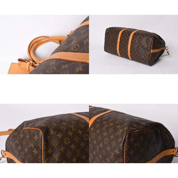 LOUIS VUITTON Keepall 55 Boston Bag TH0927 Monogram Brown Gold Hardware Good Condition Used 4a000767