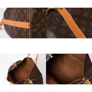LOUIS VUITTON Keepall 55 Boston Bag TH0927 Monogram Brown Gold Hardware Good Condition Used 4a000767