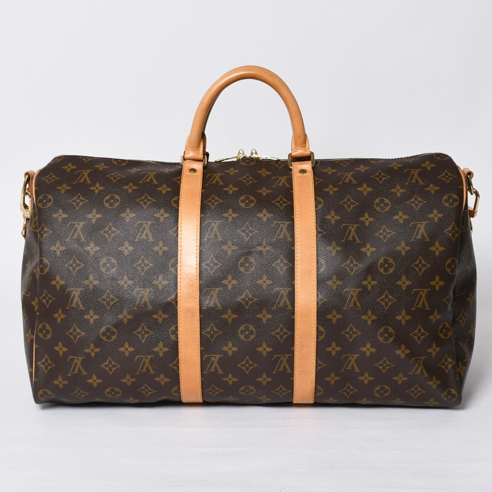 LOUIS VUITTON ルイヴィトン モノグラム キーポルバンドリエール50 ブラウン M41416 ボストンバッグ 美品 中古 4a000583