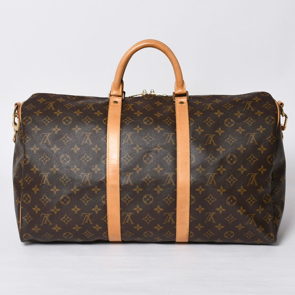 LOUIS VUITTON ルイヴィトン モノグラム キーポルバンドリエール50 ブラウン M41416 ボストンバッグ 美品 中古 4a000583