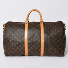 画像をギャラリービューアに読み込む, LOUIS VUITTON ルイヴィトン モノグラム キーポルバンドリエール50 ブラウン M41416 ボストンバッグ 美品 中古 4a000583