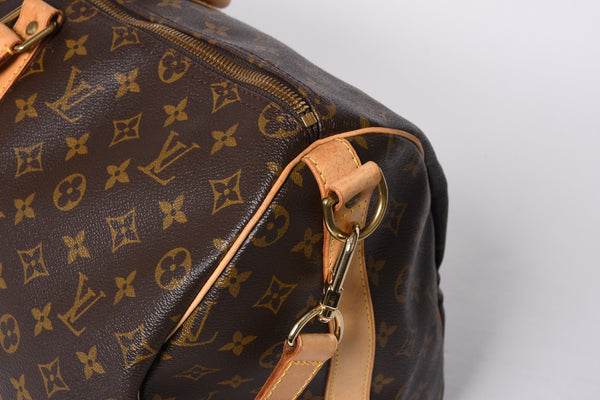 LOUIS VUITTON ルイヴィトン モノグラム キーポルバンドリエール50 ブラウン M41416 ボストンバッグ 美品 中古 4a000583