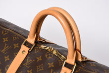 画像をギャラリービューアに読み込む, LOUIS VUITTON ルイヴィトン モノグラム キーポルバンドリエール50 ブラウン M41416 ボストンバッグ 美品 中古 4a000583