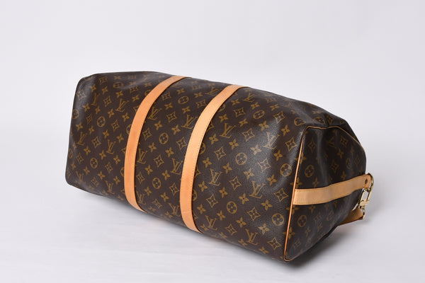 LOUIS VUITTON ルイヴィトン モノグラム キーポルバンドリエール50 ブラウン M41416 ボストンバッグ 美品 中古 4a000583