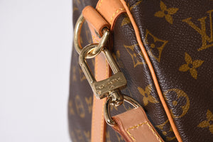 極美品 LOUIS VUITTON ルイヴィトン キーポル55 ボストンバッグ V1 0920 モノグラム ブラウン ゴールド金具 中古 4a000764