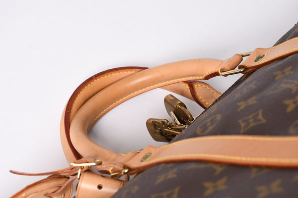 極美品 LOUIS VUITTON ルイヴィトン キーポル55 ボストンバッグ V1 0920 モノグラム ブラウン ゴールド金具 中古 4a000764