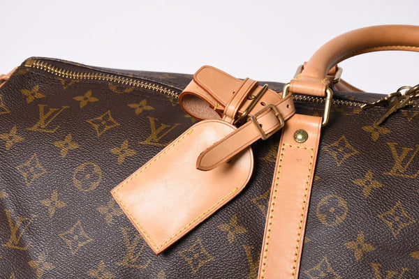 極美品 LOUIS VUITTON ルイヴィトン キーポル55 ボストンバッグ V1 0920 モノグラム ブラウン ゴールド金具 中古 4a000764