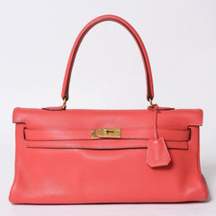 極美品 HERMES エルメス SHOULDER KELLY ショルダーケリー ショルダーバッグ トリヨンクレマンス ローズキャンディ ゴールド金具 □N刻印 中古 4a000802