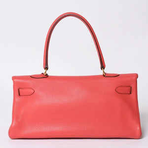 極美品 HERMES エルメス SHOULDER KELLY ショルダーケリー ショルダーバッグ トリヨンクレマンス ローズキャンディ ゴールド金具 □N刻印 中古 4a000802