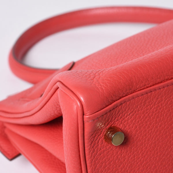 極美品 HERMES エルメス SHOULDER KELLY ショルダーケリー ショルダーバッグ トリヨンクレマンス ローズキャンディ ゴールド金具 □N刻印 中古 4a000802