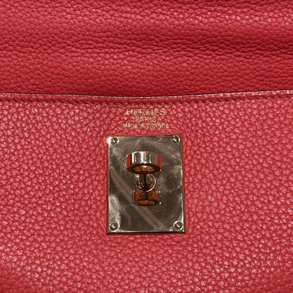 極美品 HERMES エルメス SHOULDER KELLY ショルダーケリー ショルダーバッグ トリヨンクレマンス ローズキャンディ ゴールド金具 □N刻印 中古 4a000802