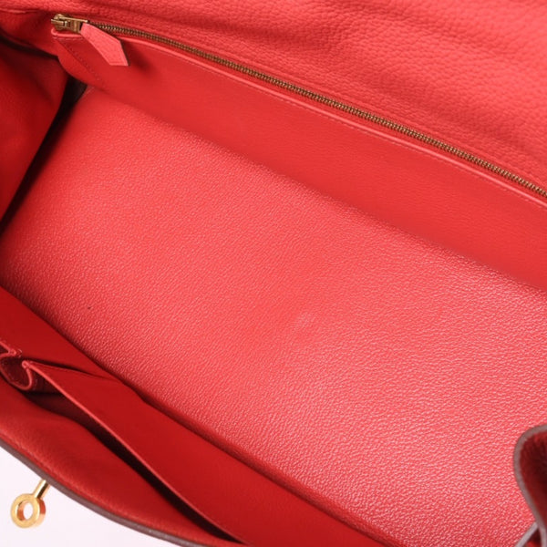 極美品 HERMES エルメス SHOULDER KELLY ショルダーケリー ショルダーバッグ トリヨンクレマンス ローズキャンディ ゴールド金具 □N刻印 中古 4a000802