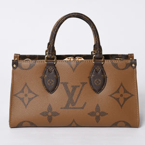 New and unused LOUIS VUITTON On the Go EW 2WAY bag M46653 Monogram Giant Reverse Brown Used 4a000739