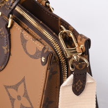 画像をギャラリービューアに読み込む, 新品未使用 LOUIS VUITTON ルイヴィトン オンザゴーEW 2WAYバッグ M46653 モノグラム ジャイアント リバース ブラウン 中古 4a000739