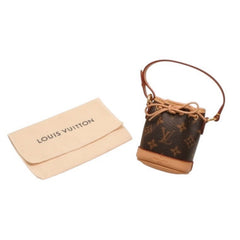 新品未使用 LOUIS VUITTON ルイヴィトン ビジューサック マイクロ ノエ キーホルダー チャーム モノグラム M00818 中古 4a000709