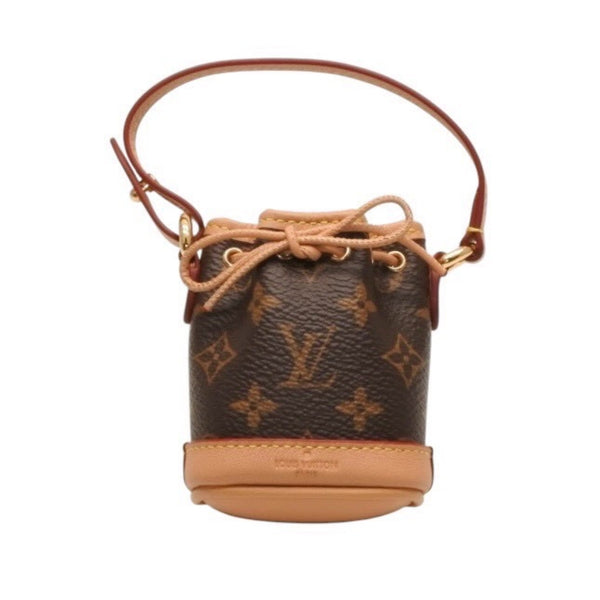 新品未使用 LOUIS VUITTON ルイヴィトン ビジューサック マイクロ ノエ キーホルダー チャーム モノグラム M00818 中古 4a000709