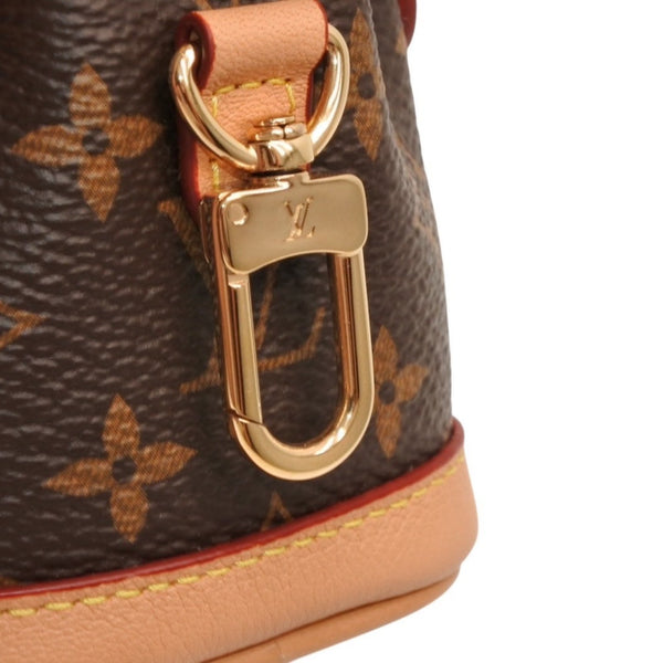 新品未使用 LOUIS VUITTON ルイヴィトン ビジューサック マイクロ ノエ キーホルダー チャーム モノグラム M00818 中古 4a000709