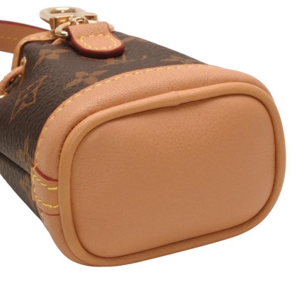 新品未使用 LOUIS VUITTON ルイヴィトン ビジューサック マイクロ ノエ キーホルダー チャーム モノグラム M00818 中古 4a000709