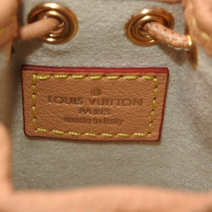 新品未使用 LOUIS VUITTON ルイヴィトン ビジューサック マイクロ ノエ キーホルダー チャーム モノグラム M00818 中古 4a000709