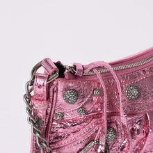 画像をギャラリービューアに読み込む, BALENCIAGA バレンシアガ Le Cagole ル・カゴール Mini Chain ミニ チェーン ショルダーバッグ ピンク 695814・5816・0・527545 美品 中古 4a000374