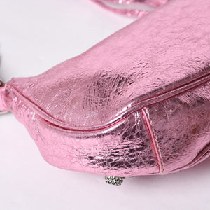 BALENCIAGA Le Cagole Mini Chain Shoulder Bag Pink 695814・5816・0・527545 Good Condition Used 4a000374