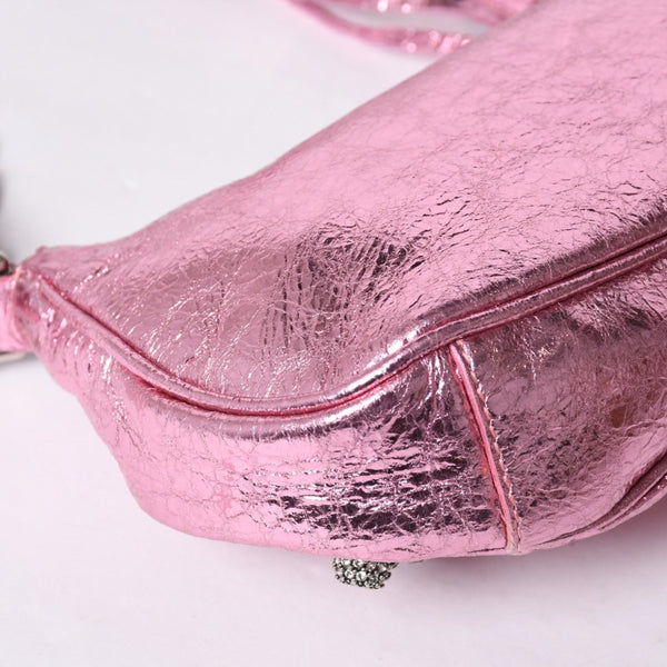 BALENCIAGA Le Cagole Mini Chain Shoulder Bag Pink 695814・5816・0・527545 Good Condition Used 4a000374