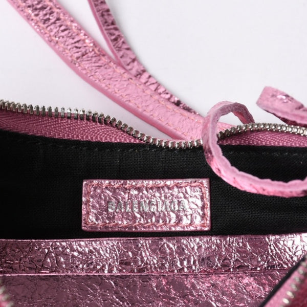 BALENCIAGA Le Cagole Mini Chain Shoulder Bag Pink 695814・5816・0・527545 Good Condition Used 4a000374