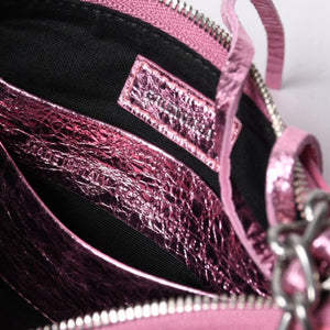 BALENCIAGA Le Cagole Mini Chain Shoulder Bag Pink 695814・5816・0・527545 Good Condition Used 4a000374