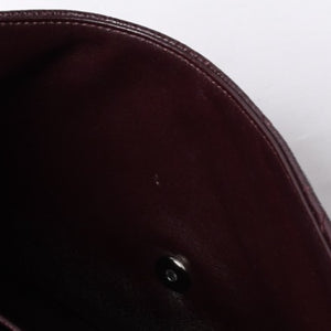 新品同様 CHANEL シャネル シングルフラップ Sチェーンショルダーバッグ 19番台 ココマーク キャビアスキン ワインレッド シルバー金具 中古 4a000620