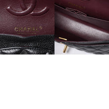 画像をギャラリービューアに読み込む, 極美品 CHANEL シャネル マトラッセ23 Wフラップ Wチェーンショルダーバッグ ランダム番台 キャビアスキン ブラック 中古 4a000775