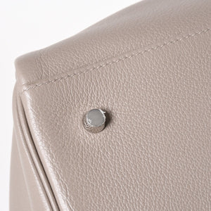 極美品 HERMES エルメス ケリー 50 ハンドバッグ グリアスファルト エバーカラー シルバー金具 Y刻印 中古 4a005300