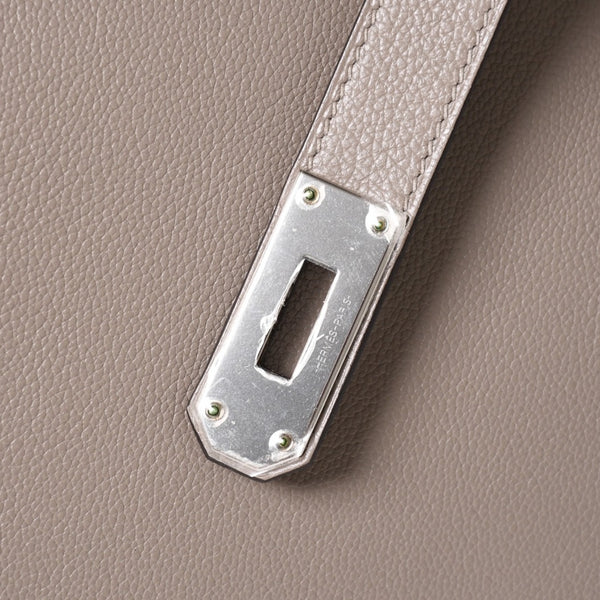 極美品 HERMES エルメス ケリー 50 ハンドバッグ グリアスファルト エバーカラー シルバー金具 Y刻印 中古 4a005300