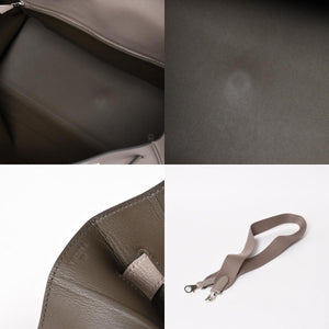 極美品 HERMES エルメス ケリー 50 ハンドバッグ グリアスファルト エバーカラー シルバー金具 Y刻印 中古 4a005300