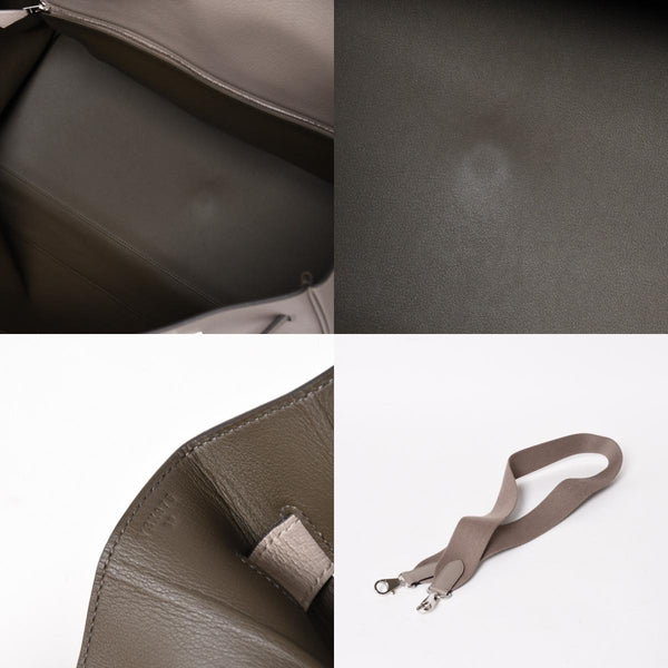 極美品 HERMES エルメス ケリー 50 ハンドバッグ グリアスファルト エバーカラー シルバー金具 Y刻印 中古 4a005300