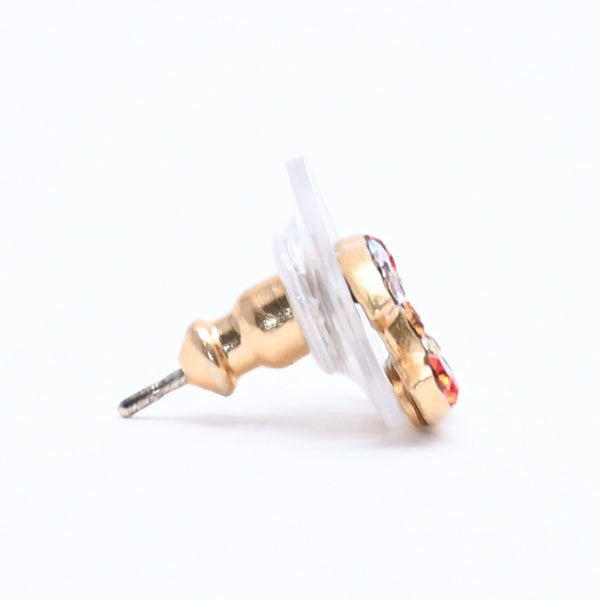 極美品 CHANEL シャネル ピアス イヤリング ココマーク ラインストーン ゴールド マルチカラー 03C刻印 重量約1.54g 中古 4a005157